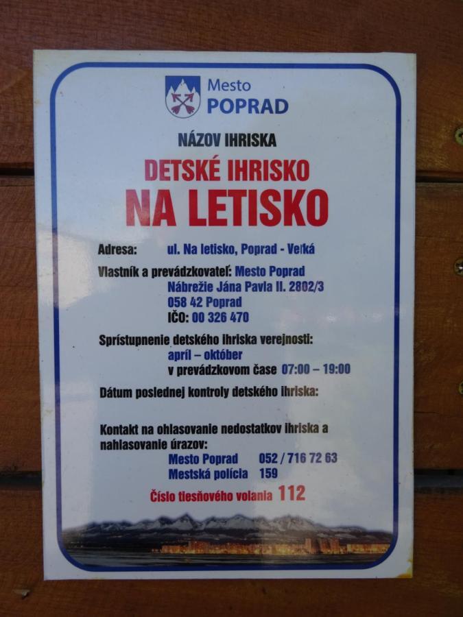 Rekreacny Dom Tyrkys Villa Poprad Dış mekan fotoğraf